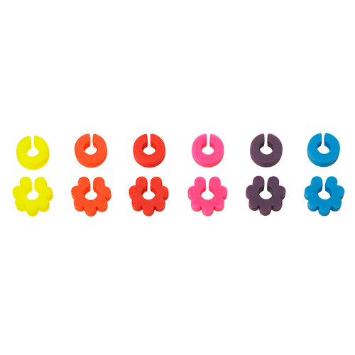 Lurch Glasmarkører Silikon FancyRings 12 Lurch Glasmarkører Silikon FancyRings 12